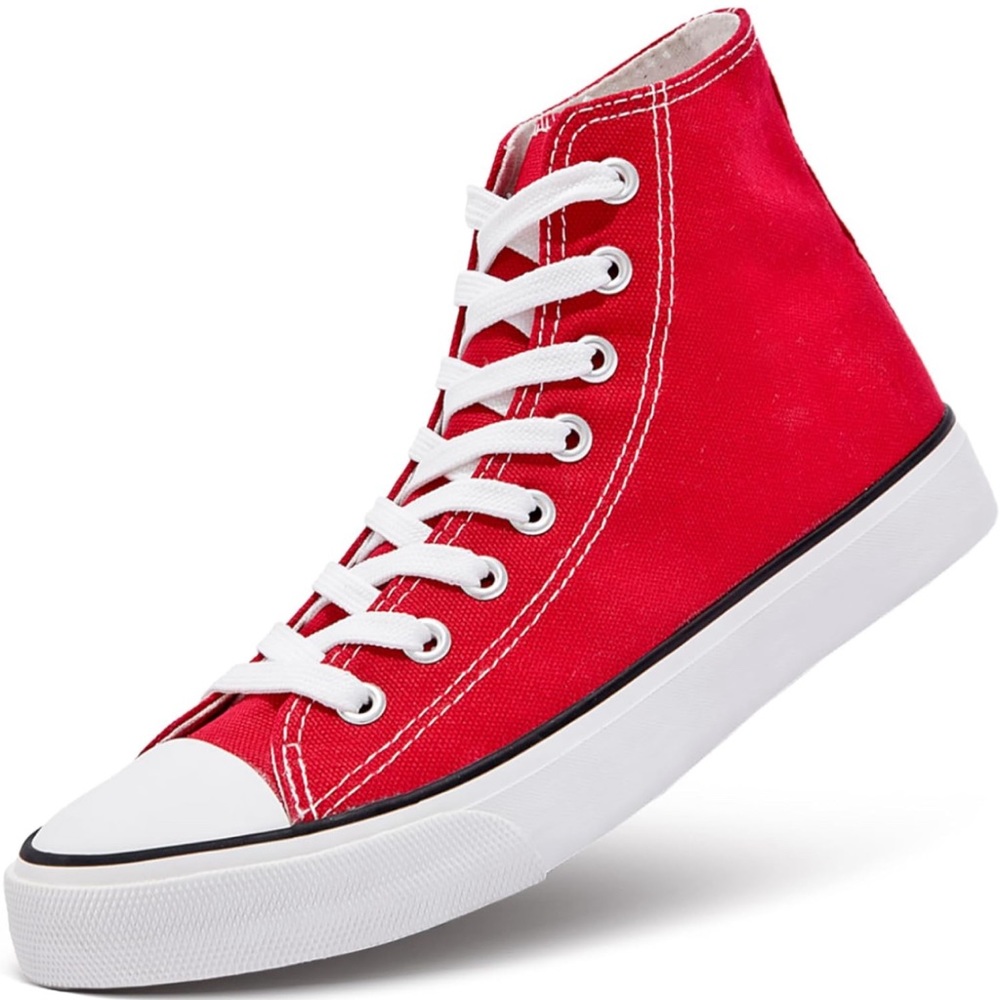 Canvas Sneakers High Top Lace ups Casual Walking Shoes Canvas Shoes - Picture 2 of 8